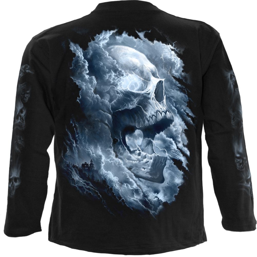 Spiral - Grave Skies Longsleeve shirt - Zwart